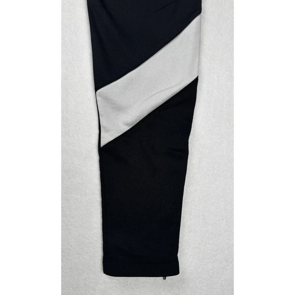 Nike Youth Small Dri-FIT Track Pants Black Athletic Zip‎ Ankle